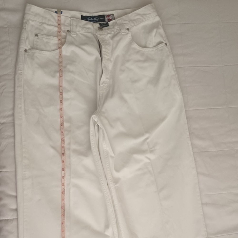 Vintage Anchor Blue White Cotton Pants Y2K Size 38 Inseam 30